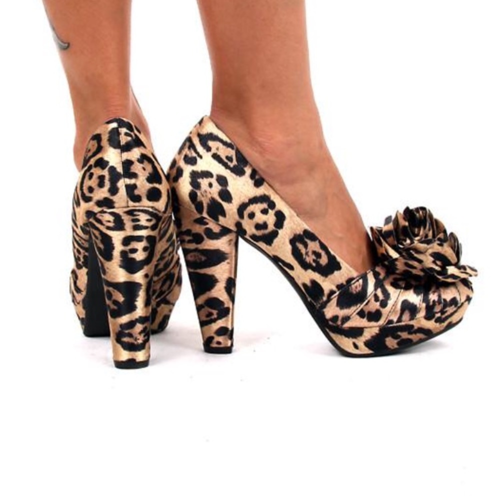 Rocketdog leopard heels